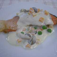 รูปของ 鮭のチーズソース