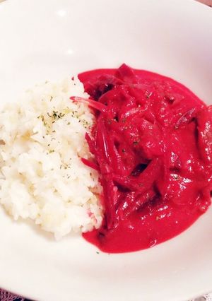 ハヤシライス♡ビーツ入り♪-レシピのメイン写真