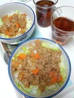 焼き肉のたれで簡単そぼろ丼-レシピのメイン写真