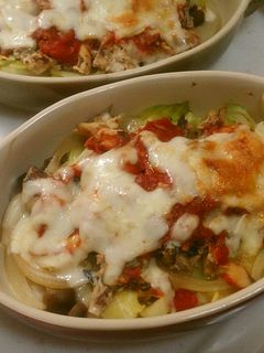 キャベツとサバ缶のトマトチーズ焼き-レシピのメイン写真