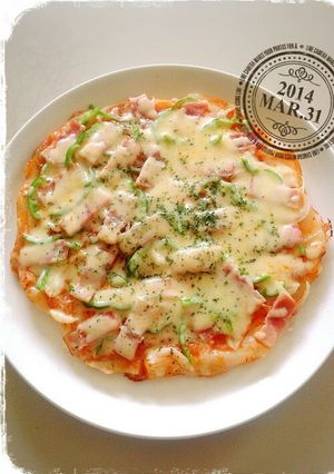 残ってるお餅で♪簡単*お餅ピザ-レシピのメイン写真