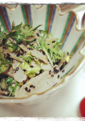 新ごぼうと水菜のゴマヨネーズ和え-レシピのメイン写真