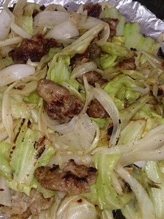 【油不使用】柔らかお肉とキャベツの炒め物-レシピのメイン写真
