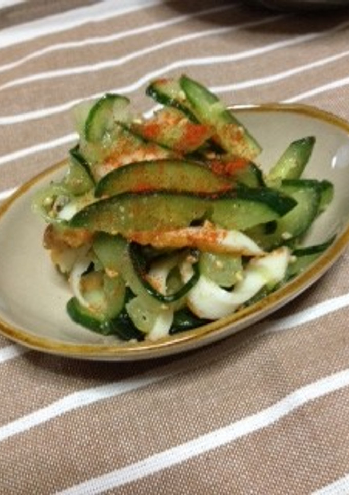 簡単　胡瓜とちくわの和え物-レシピのメイン写真