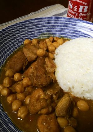 ひよこ豆と鶏肉のカレー-レシピのメイン写真