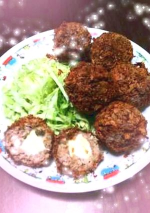 超美味しい！チーズ入りメンチカツ♪-レシピのメイン写真