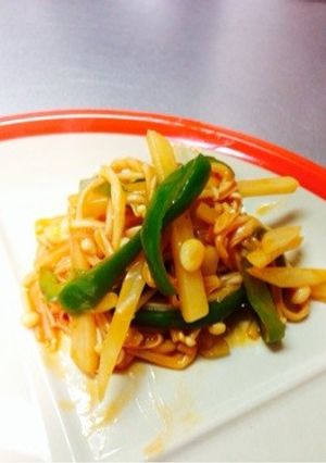 えのきの副菜♡ナポリタン風炒め♬✧-レシピのメイン写真