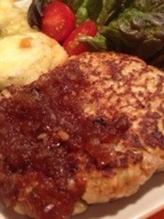 ヘルシー✨豚コマと高野豆腐のハンバーグ-レシピのメイン写真