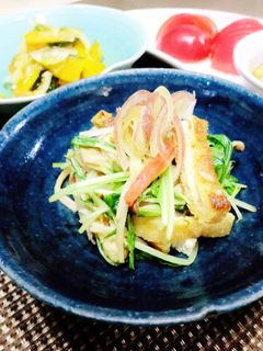 カリっと油揚げの和え物 わさびが効きすぎ-レシピのメイン写真