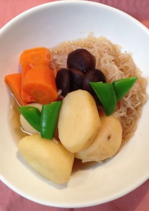 新じゃがの炊き合わせ-レシピのメイン写真