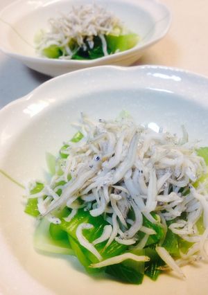 チンゲン菜としらすの味ポン和え-レシピのメイン写真