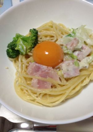 簡単クリームスパゲッティ-レシピのメイン写真