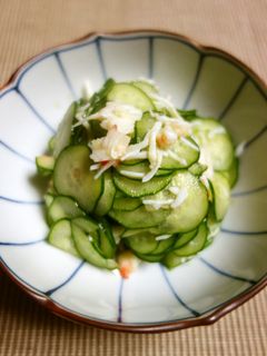 カニときゅうりの酢の物-レシピのメイン写真