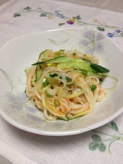 やわらぎメンマでそうめんサラダ-レシピのメイン写真