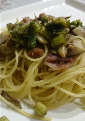 ★★★ふきのとう☆山菜deペペロンチーノ-レシピのメイン写真