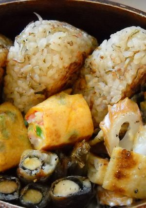 フライパンで焼くじゃこ入り焼きおにぎり-レシピのメイン写真
