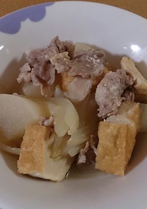 豚こま＆大根＆厚揚げ＊こっくり味噌煮-レシピのメイン写真