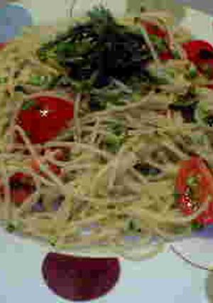 フライパンでトマトのパスタ！-レシピのメイン写真