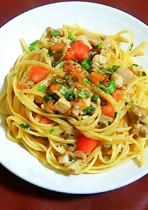 鶏肉のトマトバジルパスタ-レシピのメイン写真