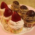 スポンジ・カップケーキ(苺・栗)♪
