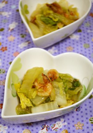 ちょっと副菜☆白菜と干しエビのさっと煮-レシピのメイン写真