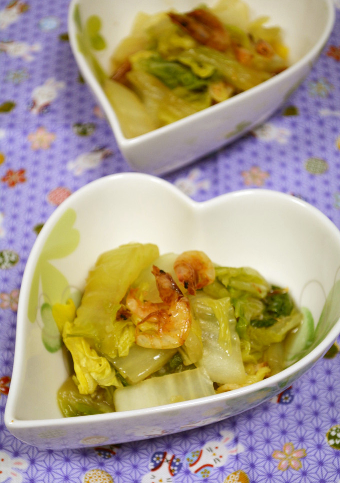 ちょっと副菜☆白菜と干しエビのさっと煮-レシピのメイン写真