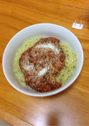 キノコとトマトの汁なしラーメン-レシピのメイン写真