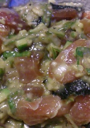 マグロのオクラネギアボガド和え丼-レシピのメイン写真