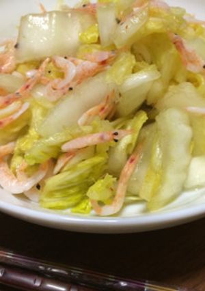副菜に！箸休めに！白菜と桜えびのお漬物-レシピのメイン写真