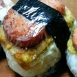 男子が喜ぶ魚肉ハンバーグおむすび♪