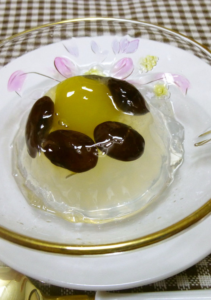栗と黒豆のゆずれもんゼリー♪-レシピのメイン写真