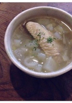押し麦と鳥手羽先のスープ-レシピのメイン写真
