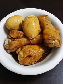 ☆たまごと手羽元の甘辛煮☆-レシピのメイン写真