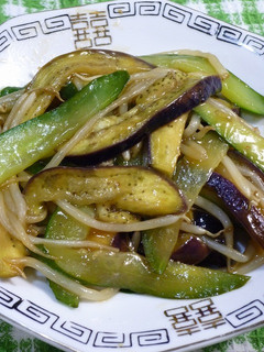 茄子と胡瓜の生姜ゆずpon炒め-レシピのメイン写真