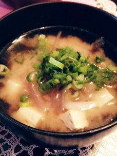 豆腐と玉葱のお味噌汁♡-レシピのメイン写真