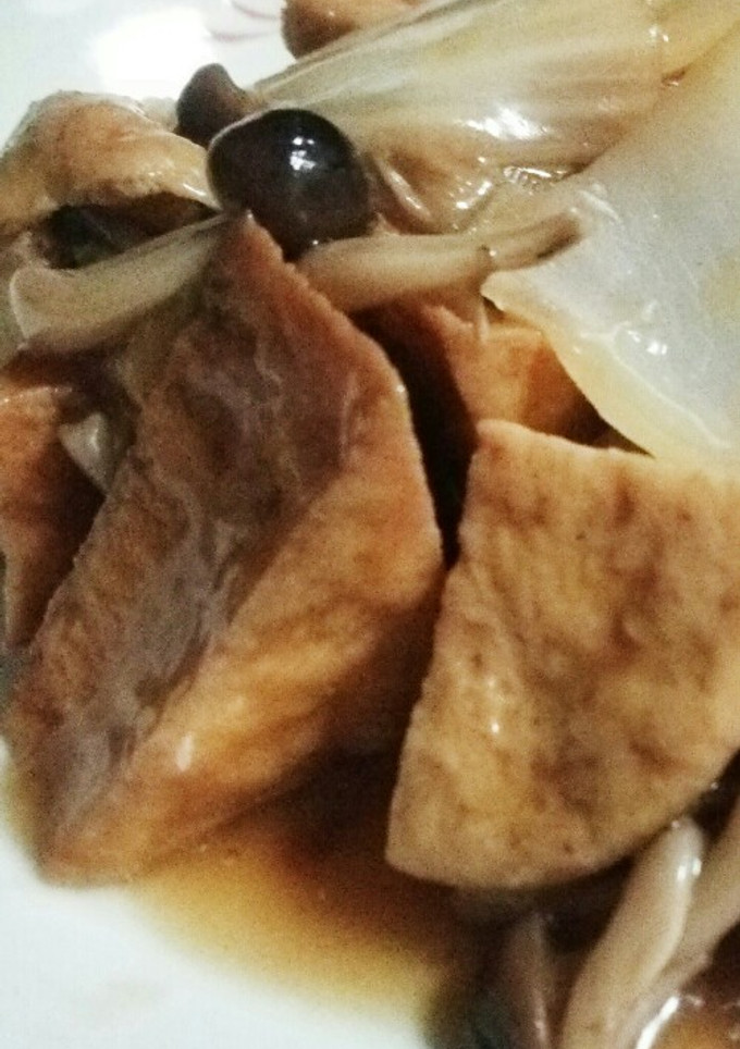 白菜と厚揚げ、ｼﾒｼﾞの炒め煮-レシピのメイン写真