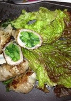 菜の花豚肉巻-レシピのメイン写真