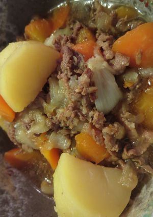 無水圧力鍋で肉じゃが-レシピのメイン写真