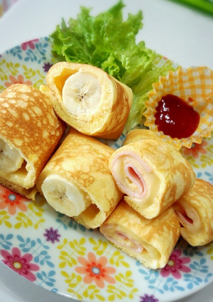 簡単☆HMと卵焼き器でくるくるクレープ♪-レシピのメイン写真