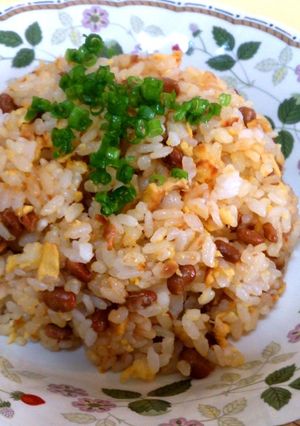簡単！バター醤油風味の納豆チャーハン-レシピのメイン写真