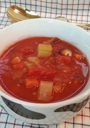 食べるトマトスープ♪野菜室の整理に!-レシピのメイン写真