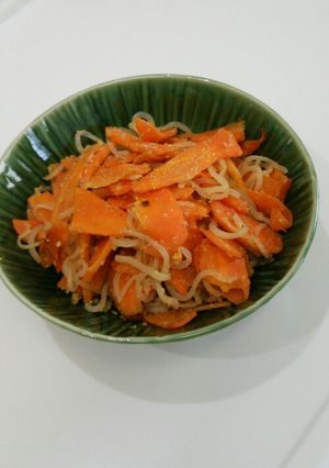 ニンジンと糸コンの味噌きんぴら-レシピのメイン写真