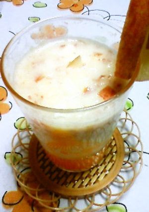 さくらんぼもも林檎ヨーグルトドリンク★-レシピのメイン写真