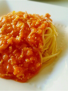 給食のミートソーススパゲティ(^q^)-レシピのメイン写真