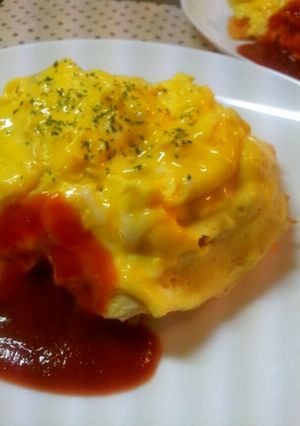 洋食屋さんの気分♪簡単ふわふわオムライス-レシピのメイン写真