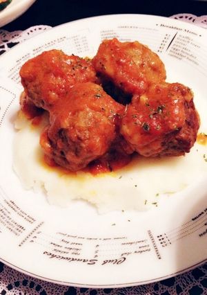 ミートボール♡マッシュポテト添え♪-レシピのメイン写真