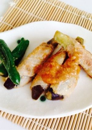 なすの豚肉巻き☆味噌だれ-レシピのメイン写真
