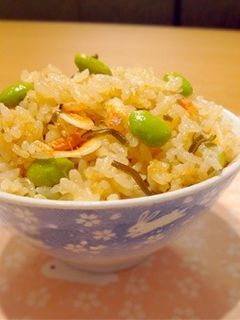 桜えびと枝豆の炊き込みご飯-レシピのメイン写真