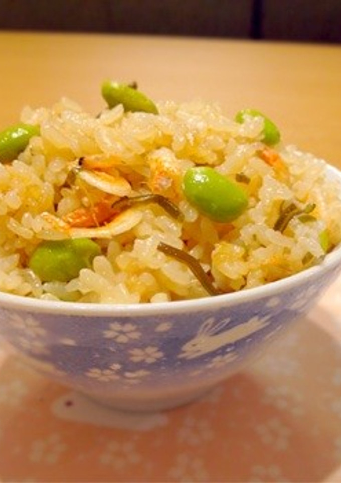 桜えびと枝豆の炊き込みご飯-レシピのメイン写真