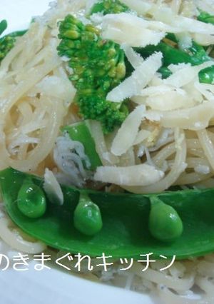 春野菜と雑魚のシンプルパスタ-レシピのメイン写真